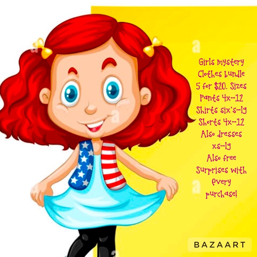 Girls mystery clothing